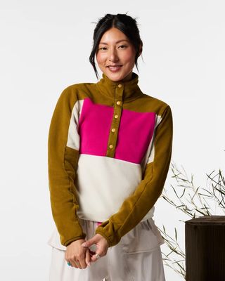 Cotopaxi Encima Fleece Pullover in Log Cabin and Chalk