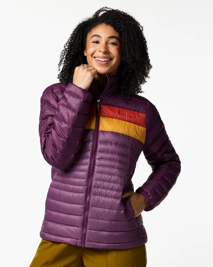 Cotopaxi Fuego Down Hooded Jacket Acai Stripes