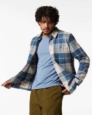 Cotopaxi Quedo Flannel Shirt in Slate Plaid