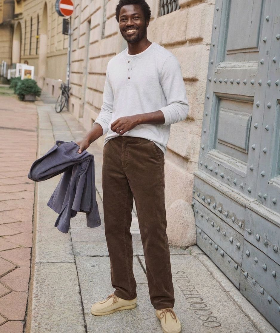 Saturday Moleskin Chinos - Slim-Straight in Coffee Liqueur