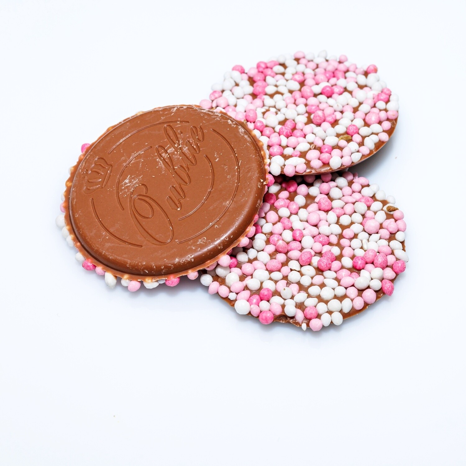 Geboorte oublies roze - zakje