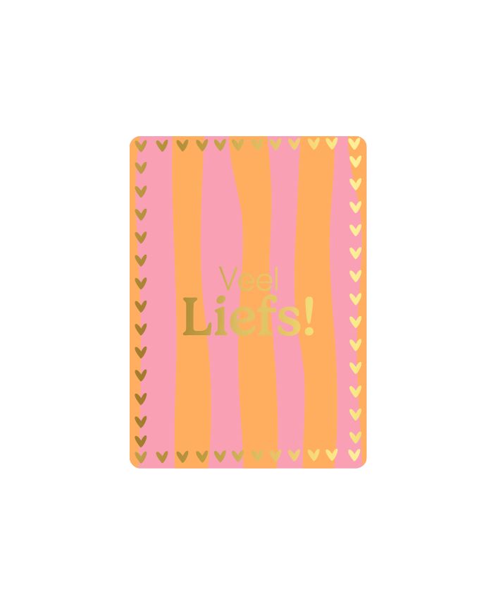 Cadeaukaartje A7 - Veel liefs!