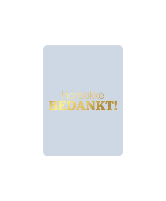 Cadeaukaartje A7 - Bedankt