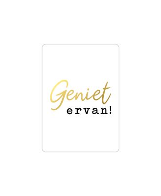 Cadeaukaartje A7 - Geniet ervan