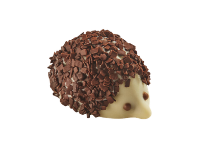 Egel wit met hagelslag