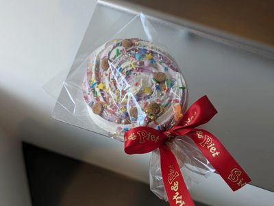 Meringue speculaas lolly