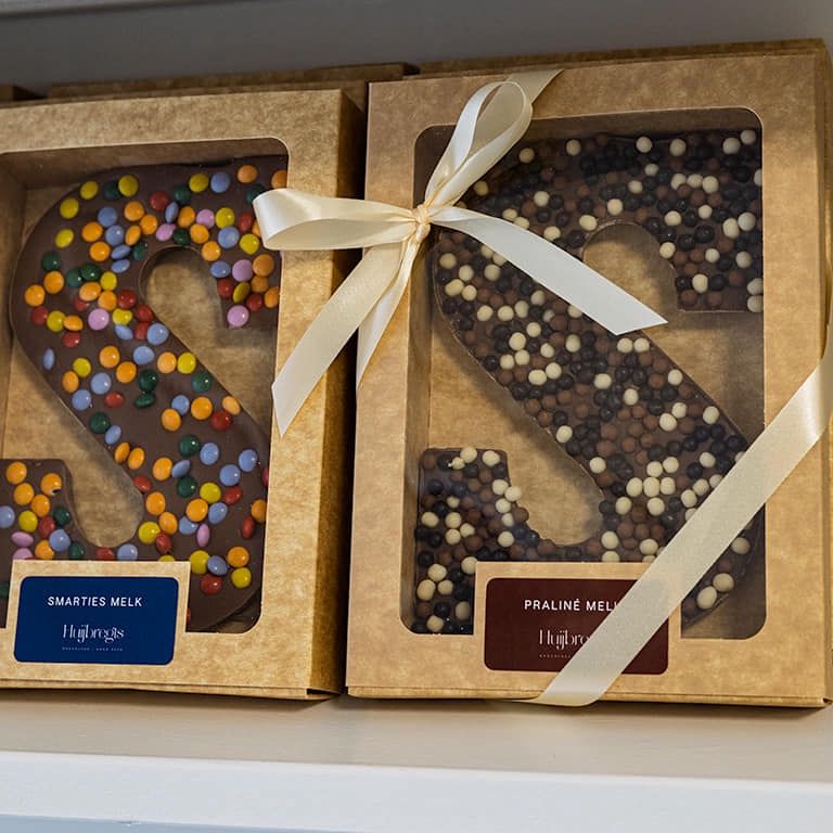 Chocoladeletter smarties