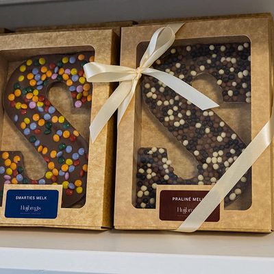 Chocoladeletter smarties