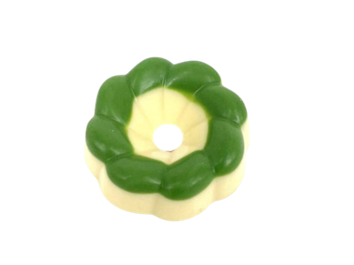 Kerstkrans praliné wit