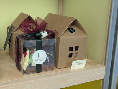 Kersthuisje gevuld