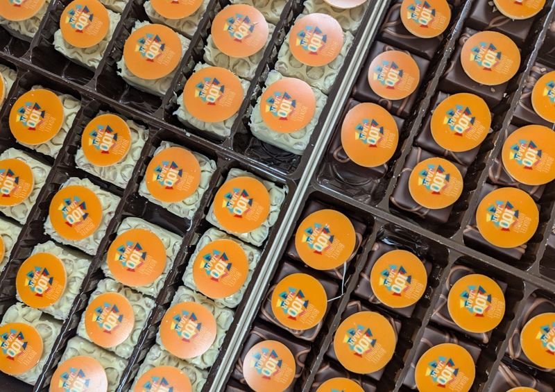 Maatwerk (logo)bonbons - 48 stuks