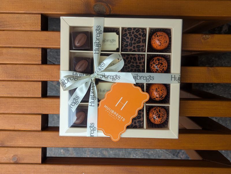 Maatwerk - logobonbons windowbox