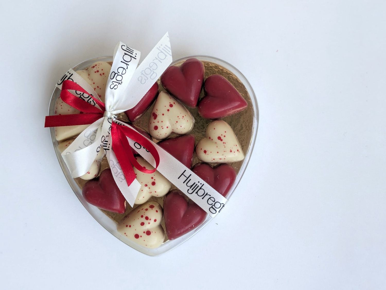 Giftbox transparant hart