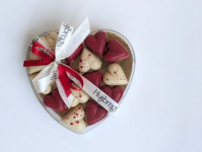 Giftbox transparant hart