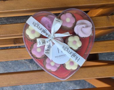 Giftbox transparant hart+