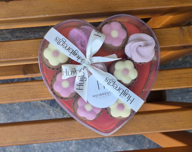Giftbox transparant hart+