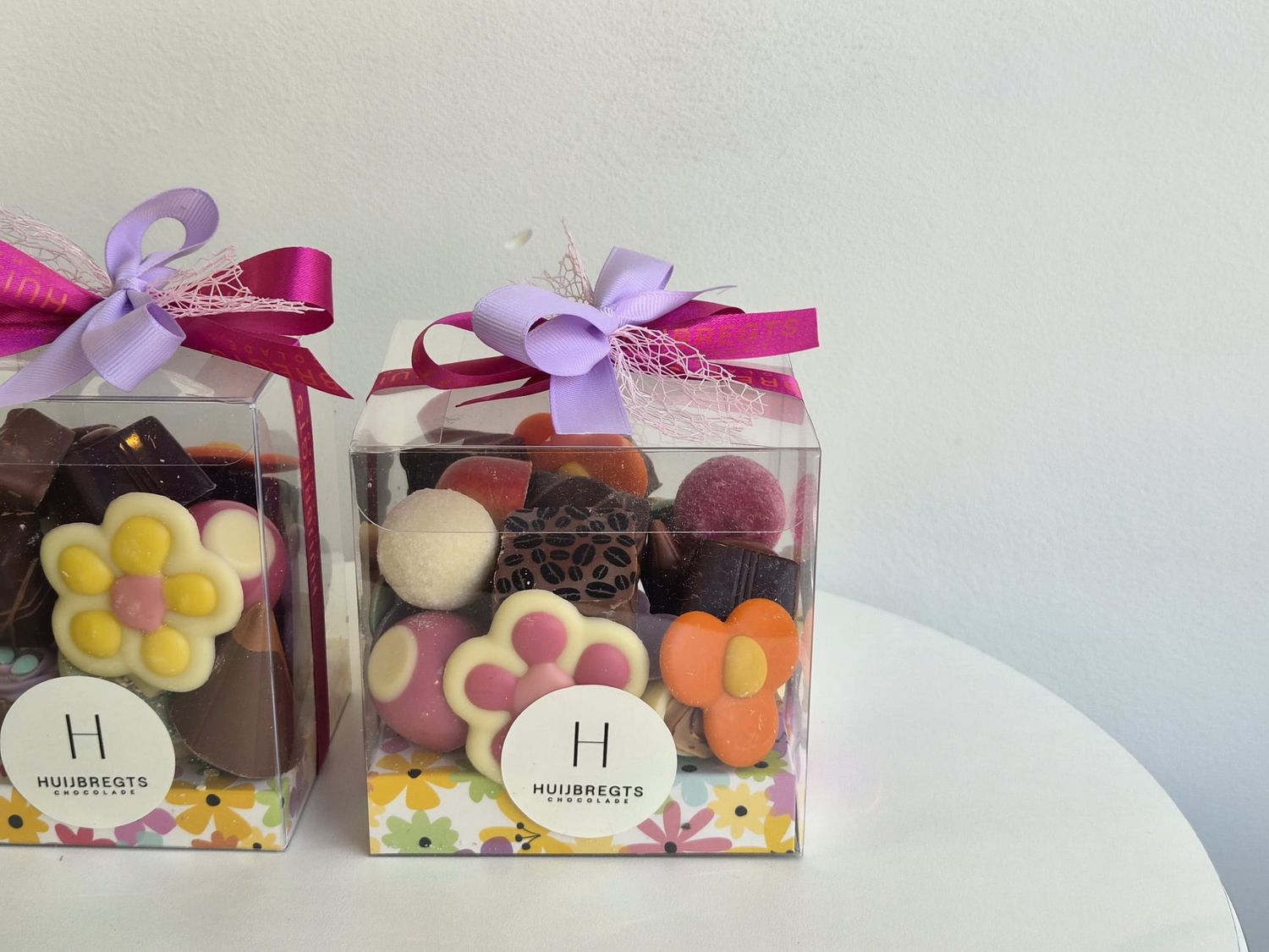 Cubebox transparant XL flower