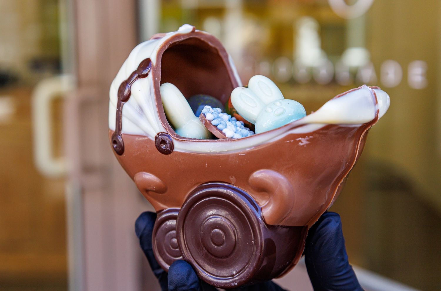 Kinderwagen gevuld