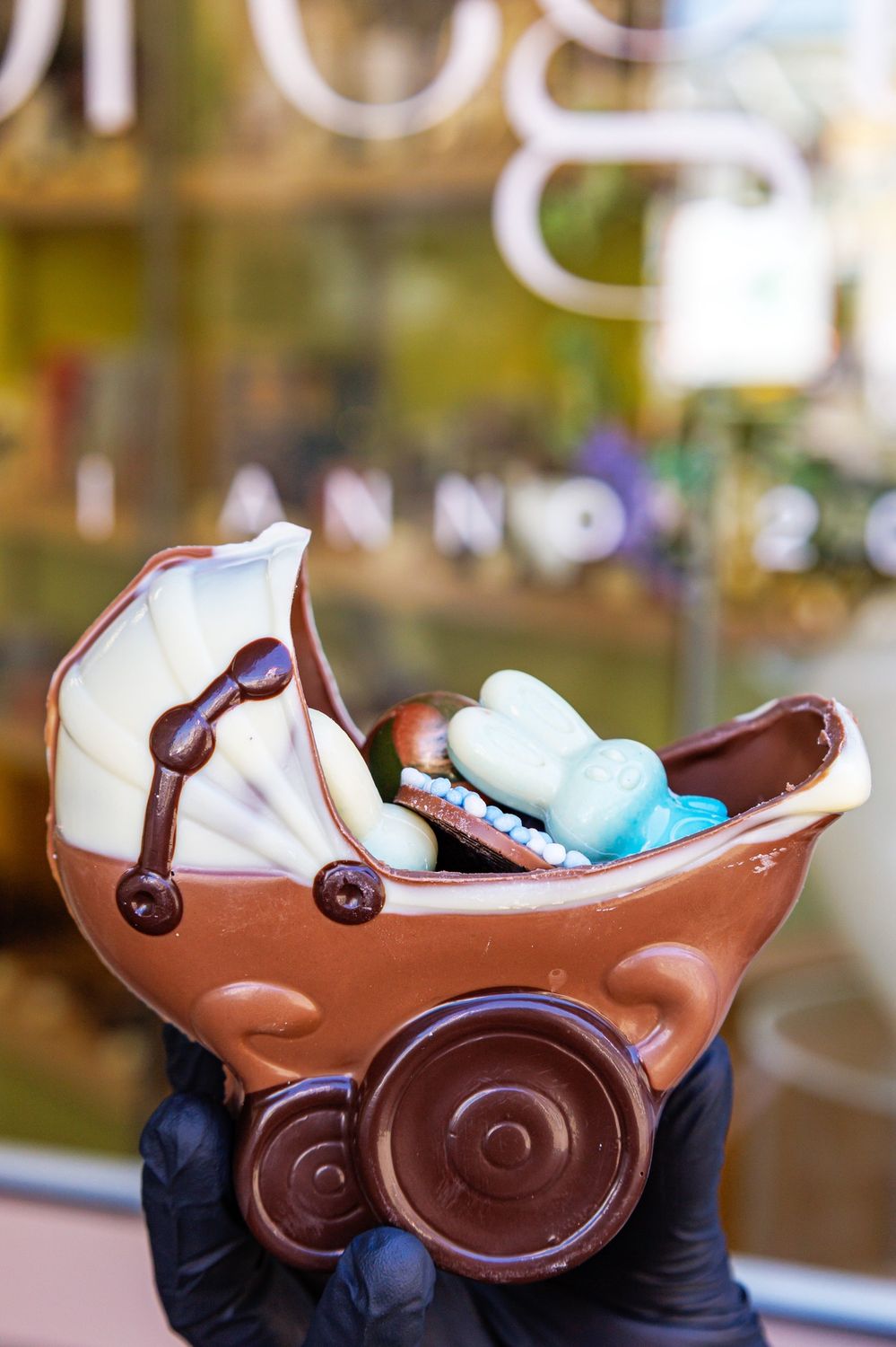 Kinderwagen gevuld