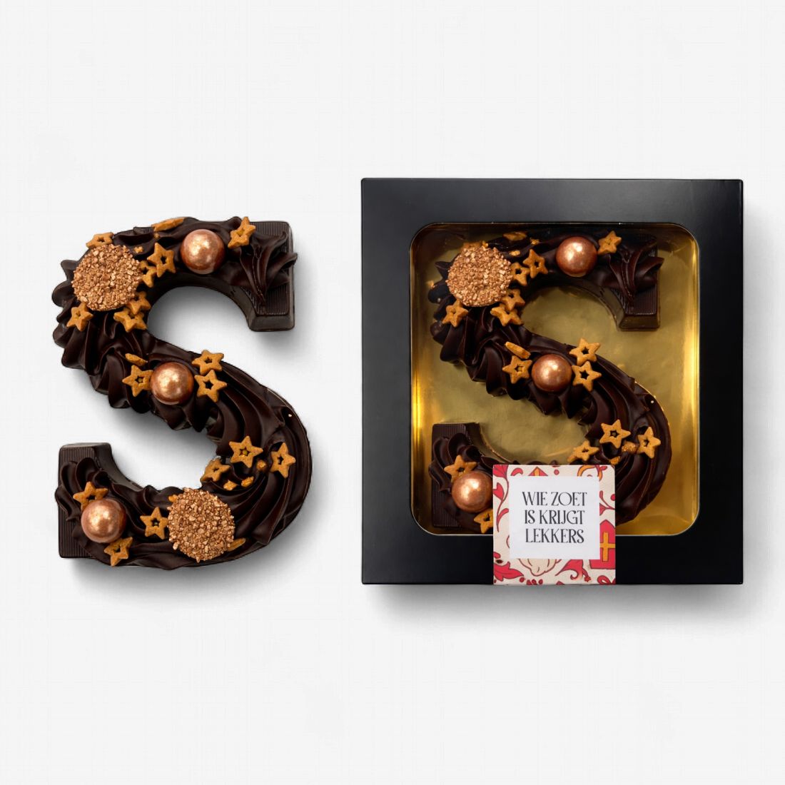 Chocolade letter puur 140g -  12st