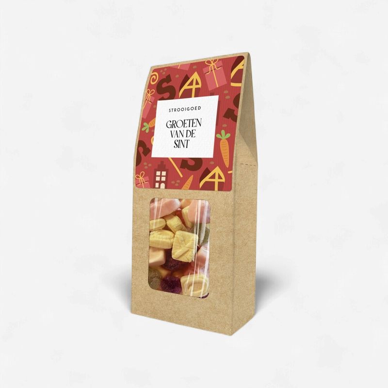 Groeten van de Sint Strooigoed Sint 150g - 12st
