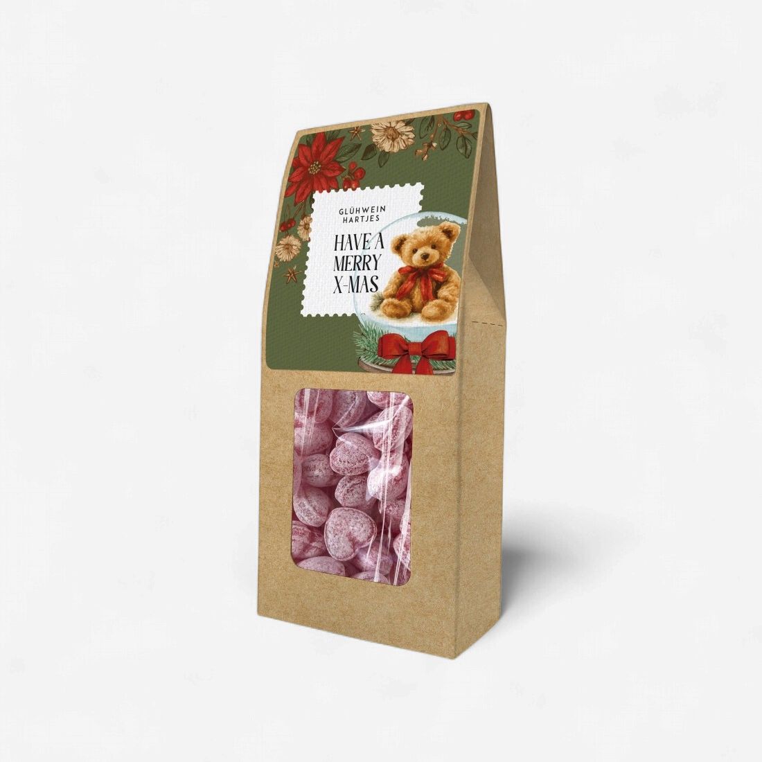 Have a Merry X-mas Gluhweinhartjes (Kerstbeer) 150g - 12st