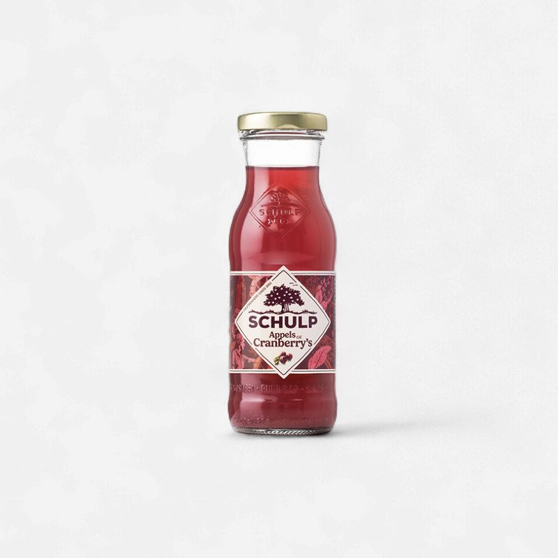 Schulp Appel/Cranberry Dubbelsap 0,2ltr - 15fl