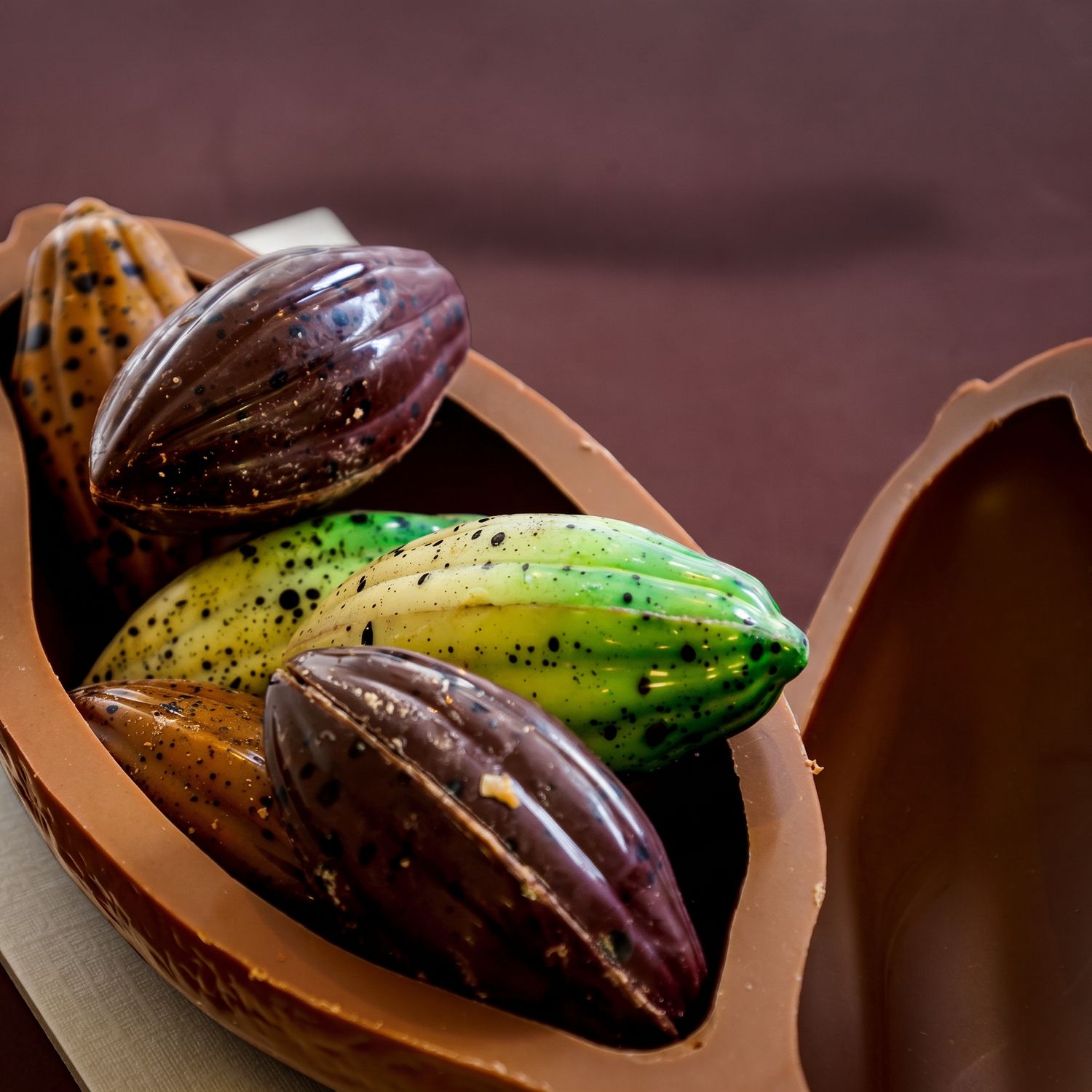 Herfst - cacaoboon gevuld