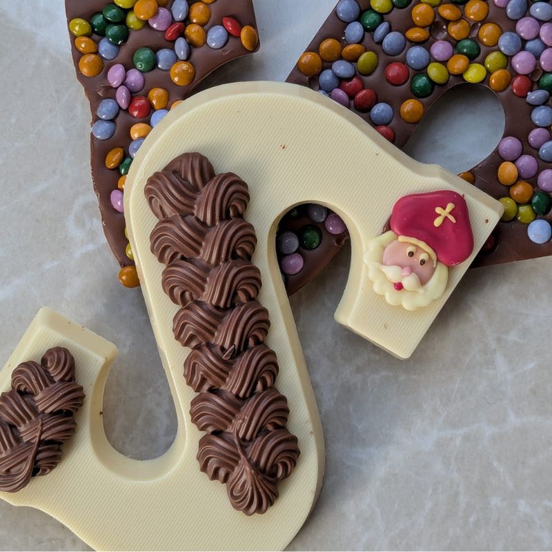 Chocoladeletter luxe wit - Alfabet