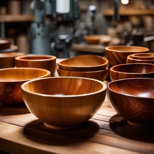 Wood turned bowls
