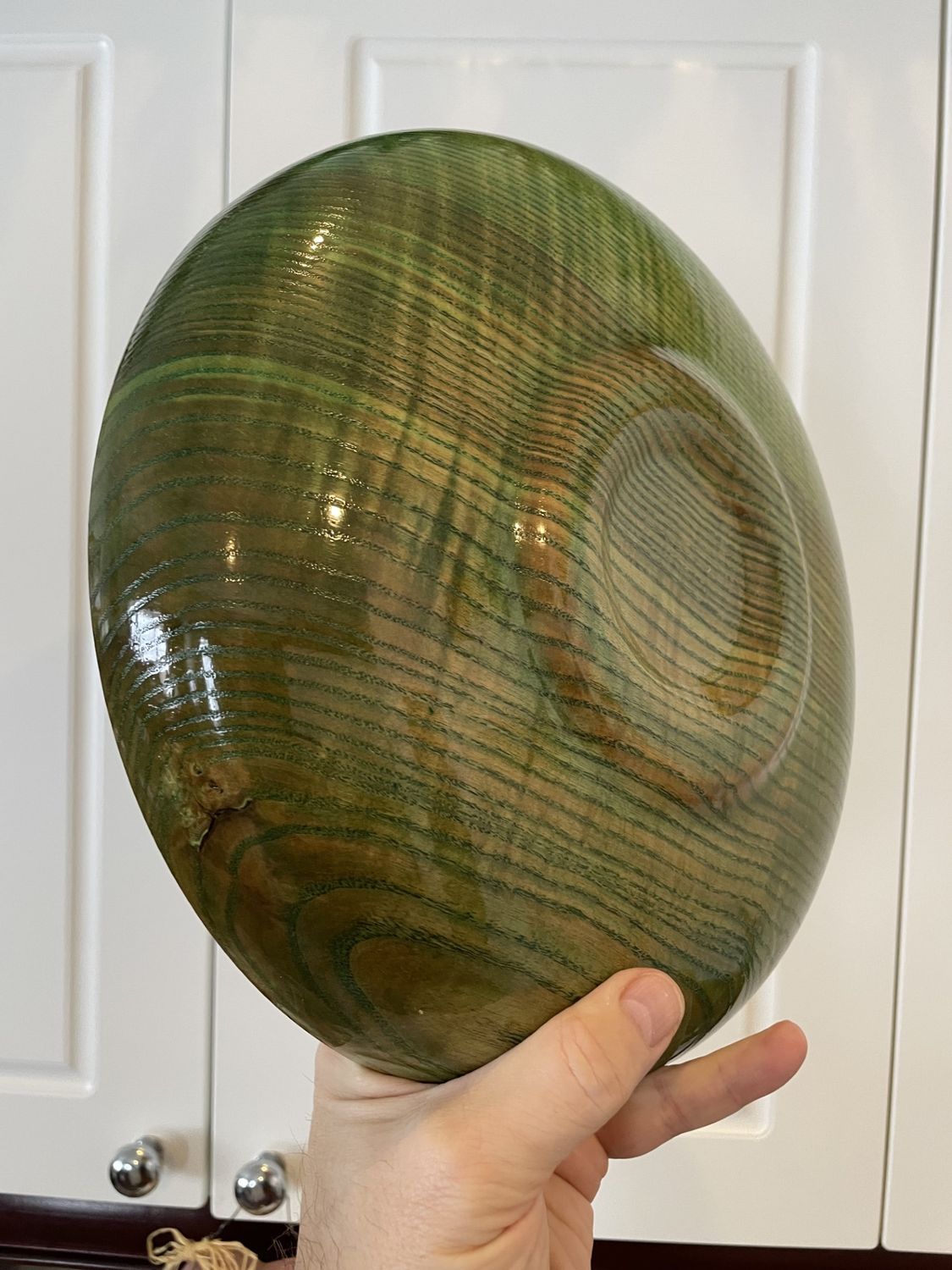 Wood Bowl - Green - SOLD