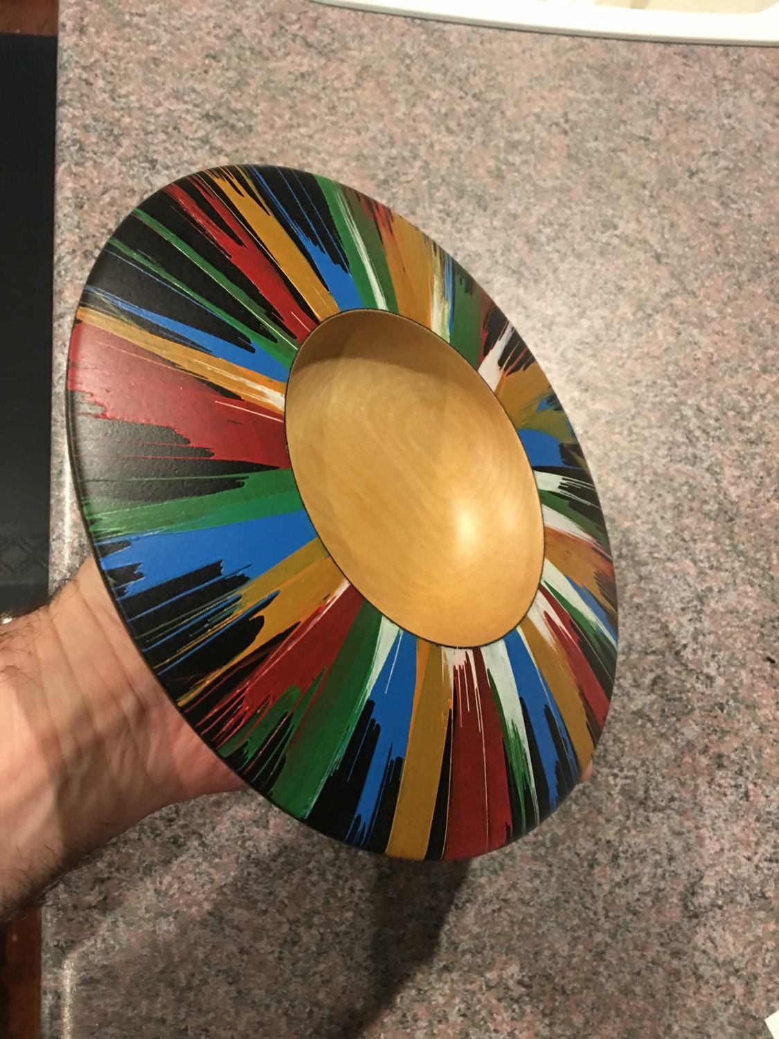 Wood Bowl - Multi Color - SOLD