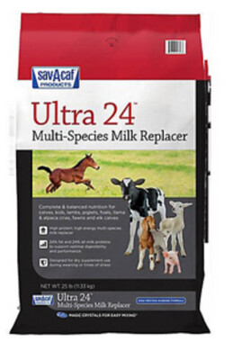 Sav-A-Caf Ultra 24 Multi-Species Milk Replacer - 25 lb