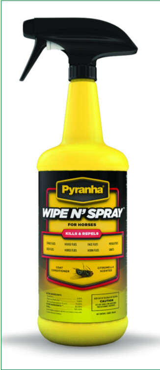 Pyranha EQUINE WIPE N&#39; SPRAY 32-OZ