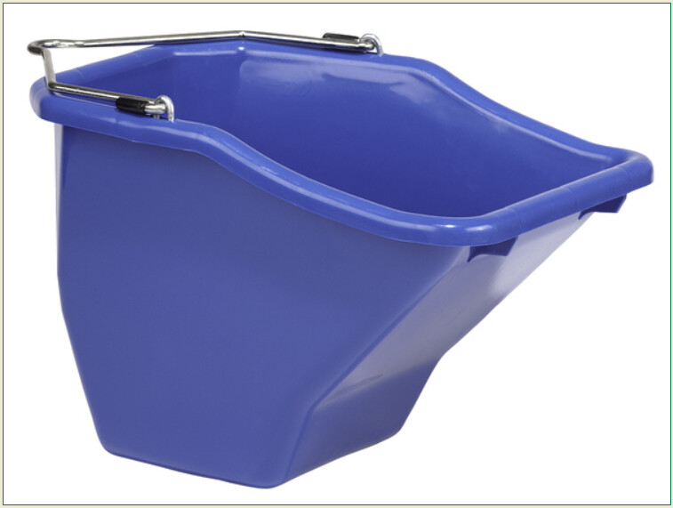BETTER BUCKET FLAT-BACK PLASTIC 10-QUART BLUE