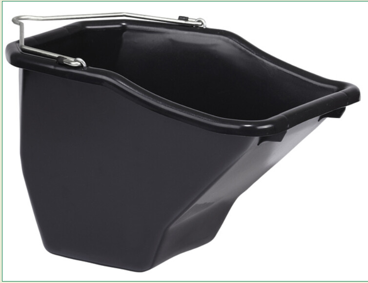 BETTER BUCKET FLAT-BACK PLASTIC 10-QUART BLACK