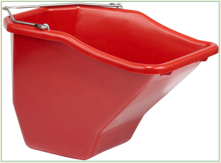 FLAT BACK BUCKET 20QT RED