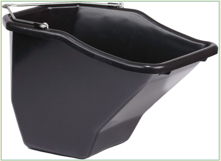 FLAT BACK BETTER BUCKET 20QT BLACK