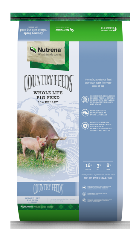 Country Feeds Whole Life Pig Feed 16% Pellet
