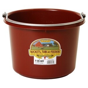 Bucket 8qt- Burgandy