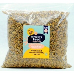 Whole Dried Black Soldier Fly Larvae .5lb