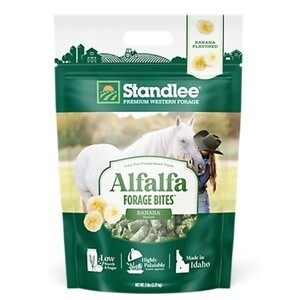Alfalfa Forage Bites- Banana Flavored- 5lbs