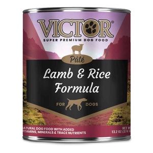 Victor Lamb and Rice Pate Canned Dog food