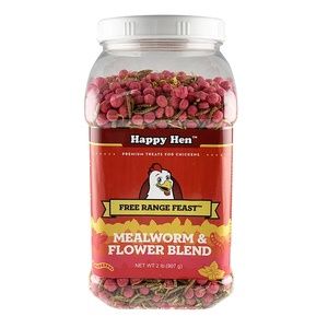 Happy Hen Free Range Feast- Mealworms and Flower Blend