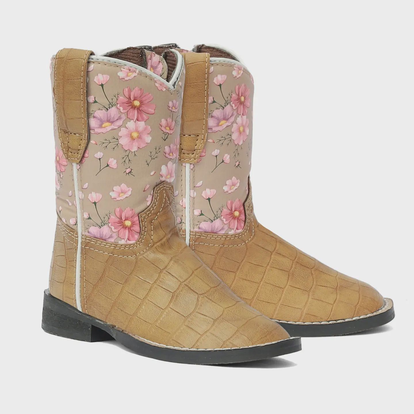 Dunes Square Toe Western Boots- Size 4