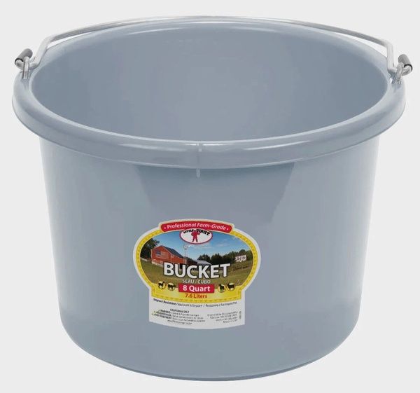 Bucket 8qt- Gray