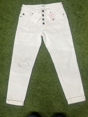 Kancan White Relaxed Fit Jeans