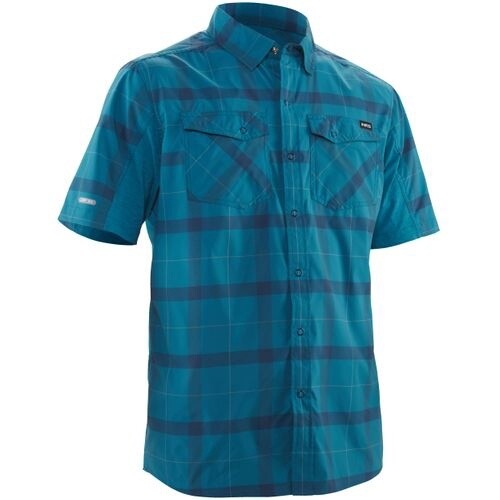 Men's Short-Sleeve Guide Shirt, Color: Fjord, Size: S