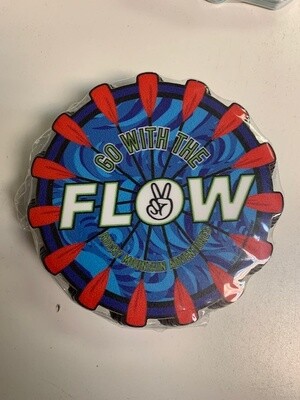 Go w/the Flow - Sticker