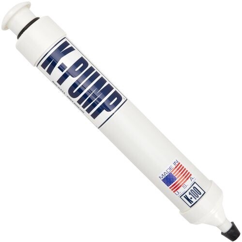 K Pump 100, Color: White, Type: w/ Check Valve